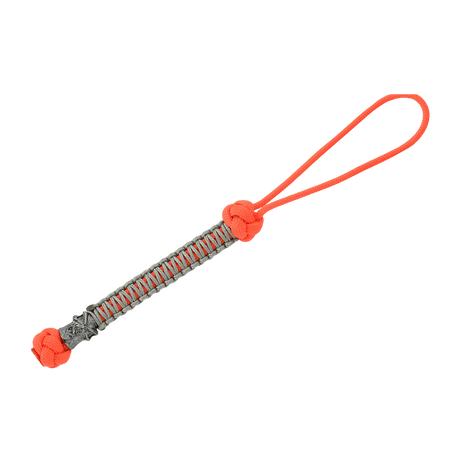 M-Tac Knife Lanyard Ninja oranssi paracord, kobber-nikkel perle, 14,5 cm, nopeampaan veitsenkäsittelyyn ja persoonalliseen tyyliin