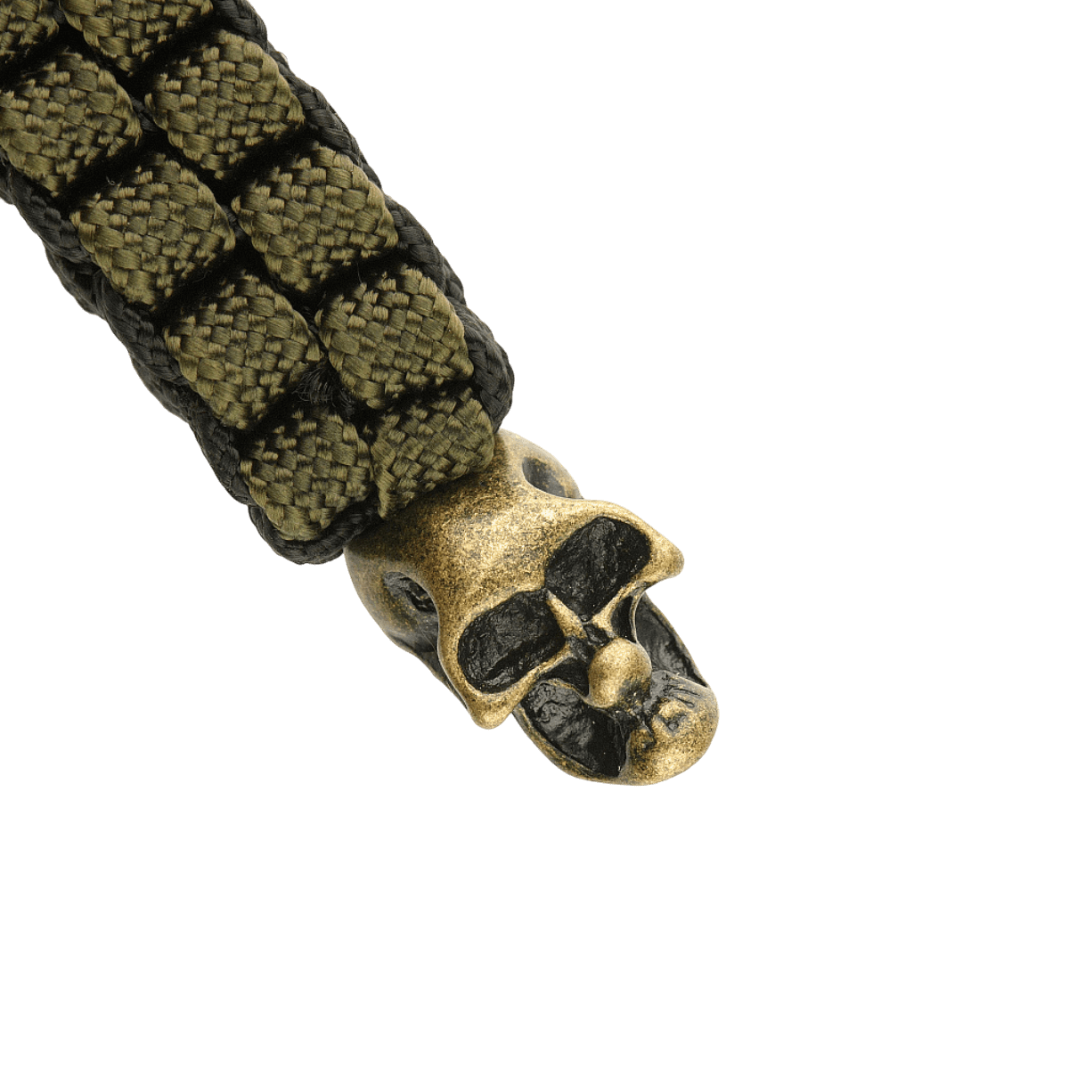 M-Tac Knife Lanyard Cuboid Skull med paracord og dekorativ dødningehovedperle til stilfuld knivforlængelse og let genkendelse.