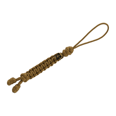 M-Tac Loopy Snake Skull Lanyard, punottu paracord, koristeellinen ja kestävä lisävaruste veitselle tai taskulampulle.