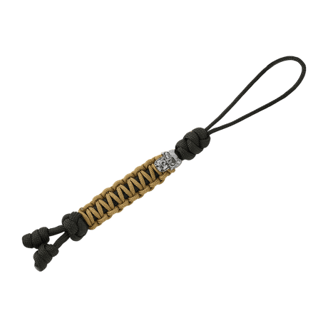 M-Tac Loopy Snake Skull Lanyard punotulla paracord-mallilla ja kallo-yksityiskohdalla, ihanteellinen veitselle tai varusteelle, joustava ja kestävä.
