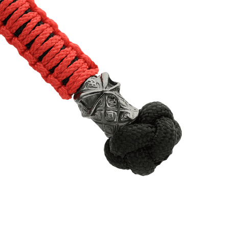 M-Tac Ninja Ver.2 Lanyard punotulla paracordilla ja cupronickel Ninja- koristuksella, ihanteellinen veitsille ja pienvarusteille.