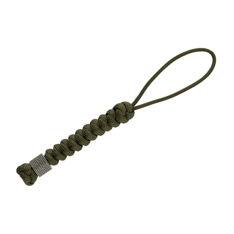 M-Tac Viper Lanyard Stainless Steel punotulla paracordilla ja ruostumattomasta teräksestä tehdyllä Viper-helmellä, tyylikäs ja käytännöllinen veitsilisävaruste.