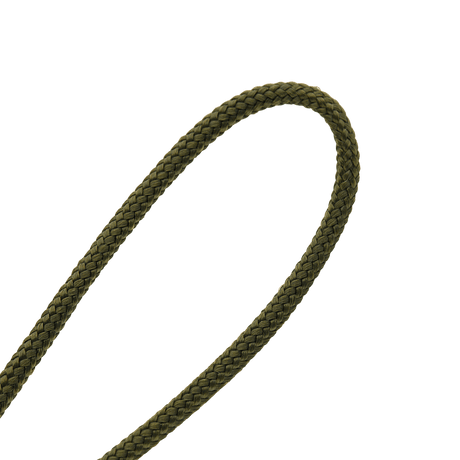 Vihreä paracord lähikuvassa. Tyylikäs ja kestävä yksityiskohta. M-Tac Viper Lanyard Stainless Steel veitsille ja varusteille.