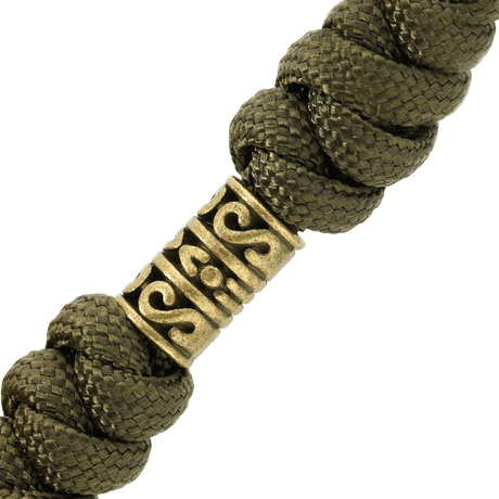 M-Tac Zeus Lanyard, punottu paracord ja koristeellinen muotoilu, joustava rakenne.