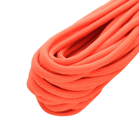 M-Tac Paracord Survival 15m vahva ja kevyt nyloni-paracord, 7 ydinsäiettä, pituus 15m, sotilas- ja ulkokäyttöön, oranssi väri.