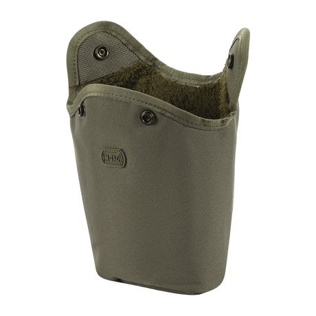M-Tac Flaskeholder MOLLE kulutusta kestävästä polyesterista PVC-pinnoitteella pullenkantoon retkillä, tyhjennysreikä ja MOLLE-kiinnitys, 120 x 70 x 170 mm.