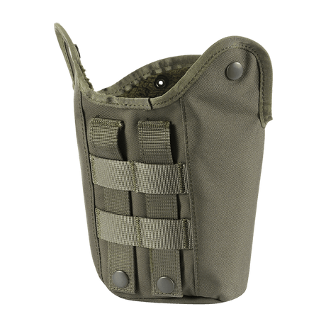 M-Tac Flaskeholder MOLLE kestävästä 600D polyesterista tyhjennysreiällä ja vahvistetulla pohjalla, yhteensopiva MOLLE-järjestelmän kanssa, vihreä väri.