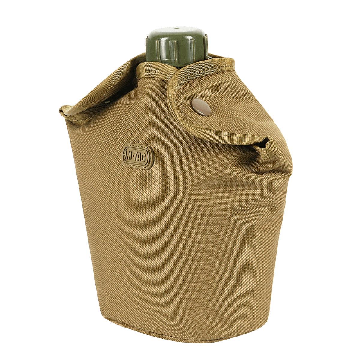 M-Tac Flaskeholder MOLLE i slidstærk polyester 600D med PVC-belægning, velegnet til vandreture, let fastgørelse med MOLLE-system.