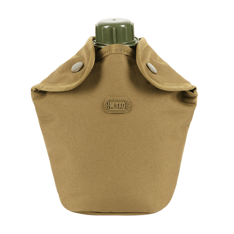 M-Tac Flaskeholder MOLLE kulutusta kestävästä polyesterista retkeilyyn tai kenttätyöhön, nappisuljenta ja tyhjennysreikä, kiinnitetään MOLLE-järjestelmällä.