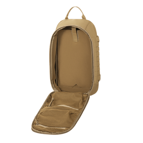 M-Tac reppu Sturm Elite Gen.II Cordura-kankaasta, avoin pääosio ja verkkotaskut, ihanteellinen kenttäkäyttöön.