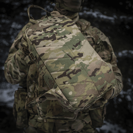 M-Tac Sturm Elite Gen.II maastokuvioitu reppu, kenttäkäyttöön, Cordura, juomajärjestelmä ja MOLLE-laajennusmahdollisuudet.