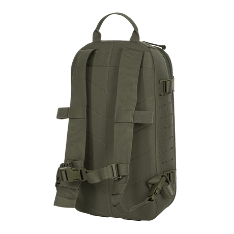 M-Tac Sturm Elite Gen.II takaa kuvattuna, MOLLE-järjestelmä lisävarusteille, ihanteellinen lyhyille retkille.