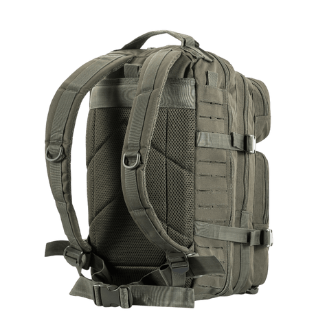 M-Tac Large Assault Pack Laser Cut -reppu, taktinen selkäreppu MOLLE-järjestelmällä, takanäkymä