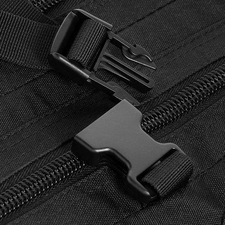M-Tac Assault Pack Laser Cut spænde og lynlås detaljer i sort polyester