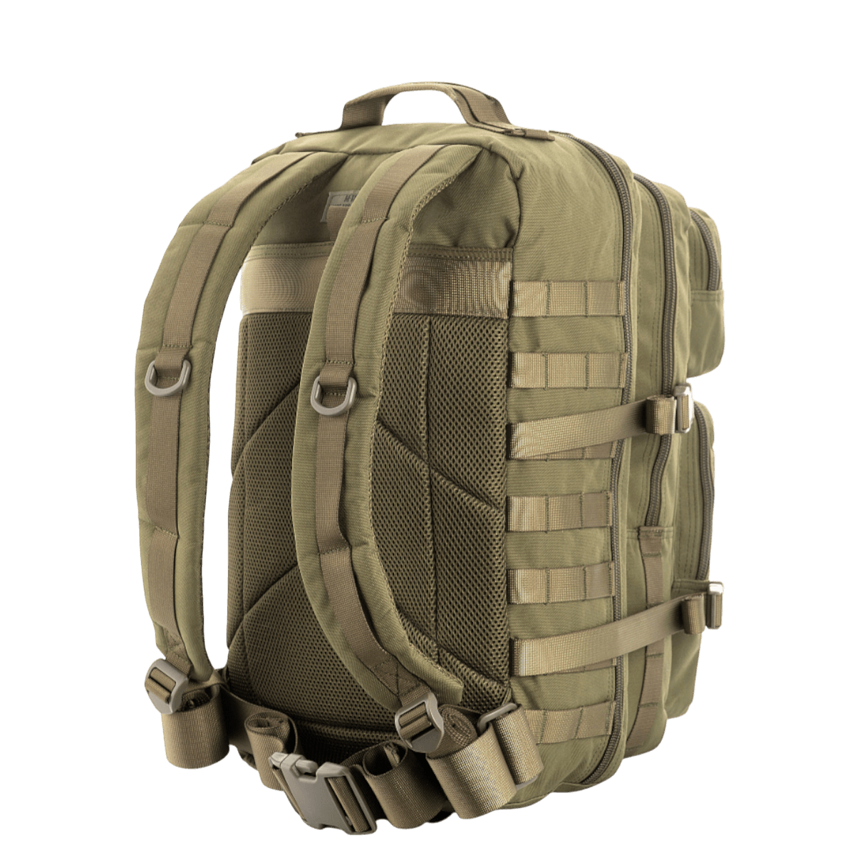 M-Tac Large Assault Pack Rygsæk med polstrede skulderremme og MOLLE-system set bagfra