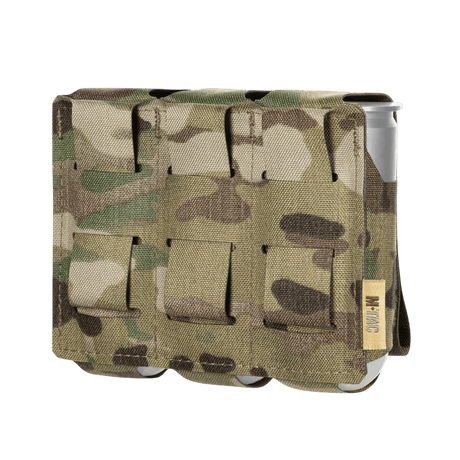 M-Tac kotelo 3 VOG-kranaatille MOLLE Laser Cut -järjestelmällä Cordura Squadron -materiaalista, maastokuvioitu.