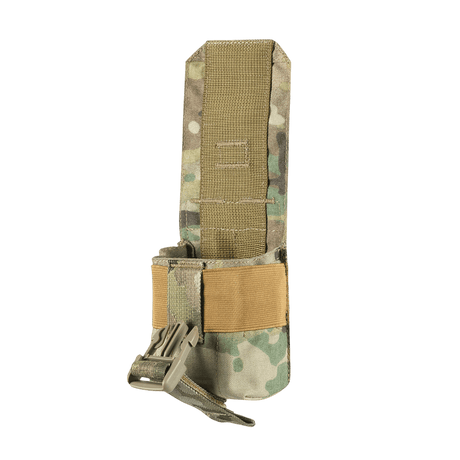 M-Tac Fragmentgranaattitasku Laser Cut multicam-nylonista joustavalla nauhalla ja tukevalla soljella, gallerian sijainti 1, taktista kranaatin säilytystä varten.