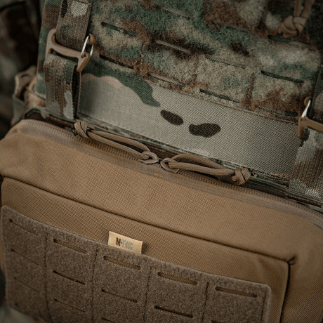 M-Tac Admin Pouch Large Elite kestävästä Cordurasta, täydellinen taktisiin varusteisiin, tarrapaneeli merkeille.