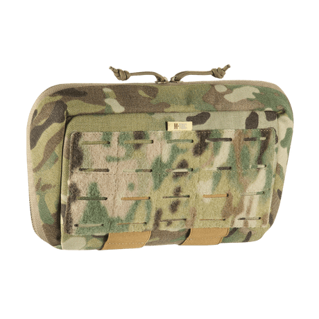 M-Tac Admin Pouch Large Elite maastokuviossa, kestävä Cordura ja Laser Cut -tarrapaneeli.