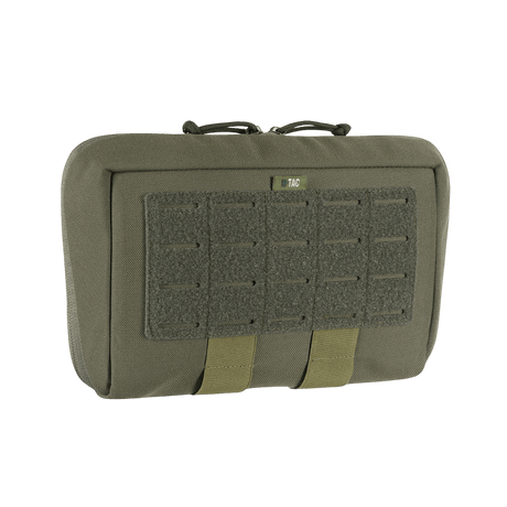 M-Tac Admin Pouch X-Large Elite kestävästä Cordurasta, tarralla ja laserleikatuilla yksityiskohdilla, sopii taktiseen varustukseen ja järjestelyyn.