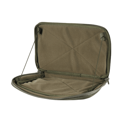 Avoin M-Tac Admin Pouch X-Large Elite tilavalla sisäosalla, kestävä Cordura 500D ja veluuritarra modulaarisille inserteille.