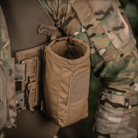 M-Tac Mediclomme Small Vertical Elite multicam-nylonista sisäisellä IFAK-organizerilla ja NIJ-sertifioinnilla, näytetty gallerian sijainti 1.