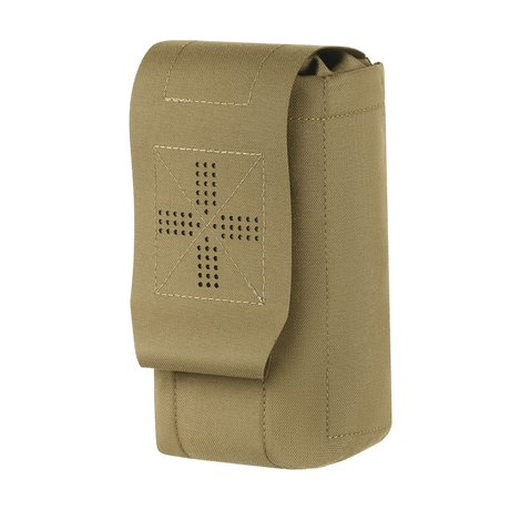 M-Tac Mediclomme Small Vertical Elite tukevasta nylonista IFAK-organizerilla ja NIJ-sertifioinnilla, gallerian sijainti 1, ammatilliseen lääkintäsäilytykseen.