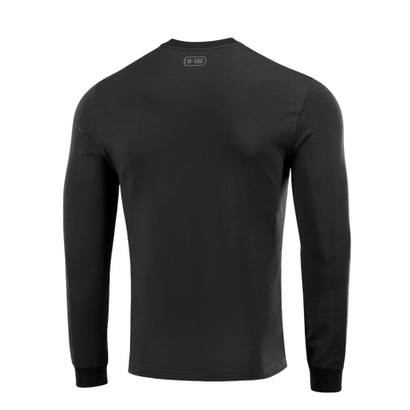 M-Tac Pullover 4 Seasons mustana, takakuva, valmistettu puuvillasta ja elastaanista, monivuotiseen käyttöön, minimalistinen muotoilu