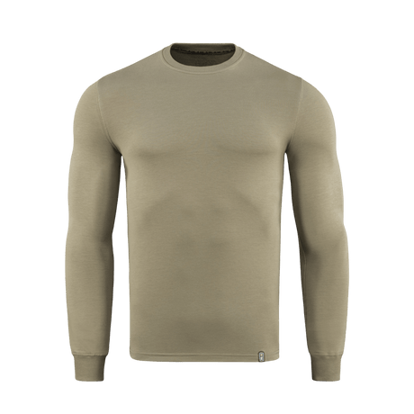 M-Tac Pullover 4 Seasons beige, minimalistinen muotoilu arki- ja taktiseen käyttöön ympäri vuoden, 95% puuvillaa, 5% elastaania