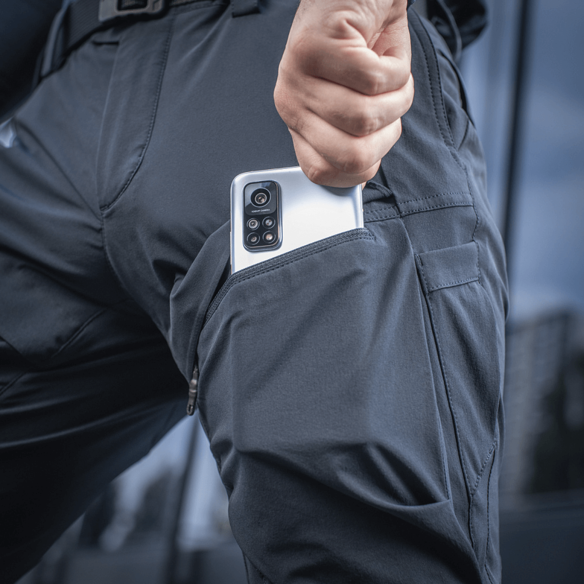 M-Tac Bukser Rubicon Flex med innovativ cargo-lomme og telefon i lommen, perfekt til træning og udendørsaktiviteter