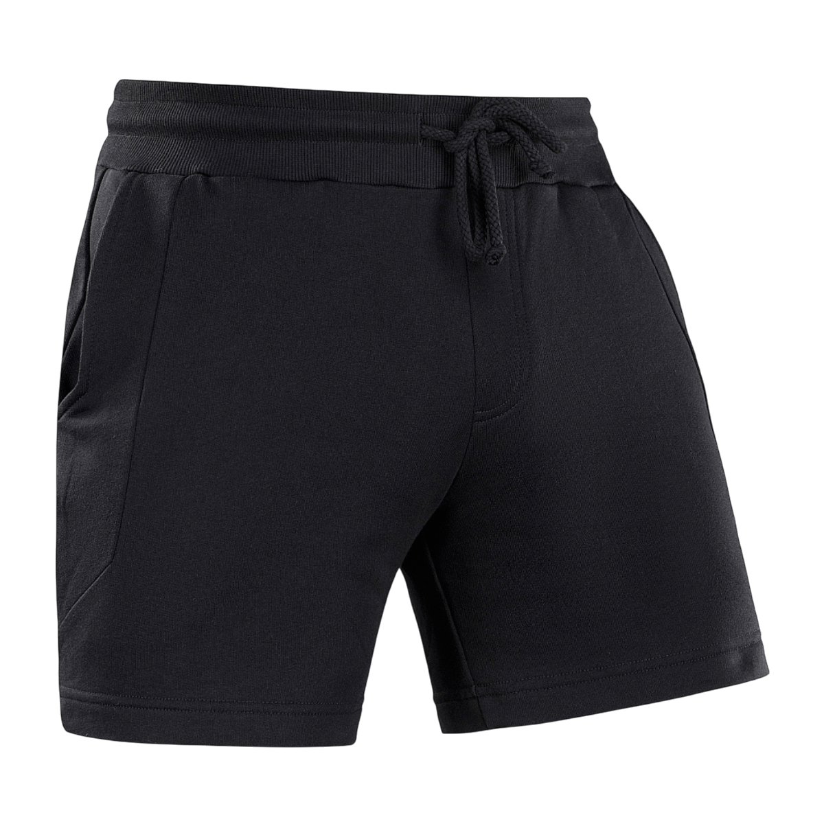 M-Tac Shorts Sport Fit Cotton med elastik i taljen og sidelommer i sort, perfekt til træning og hverdagskomfort.