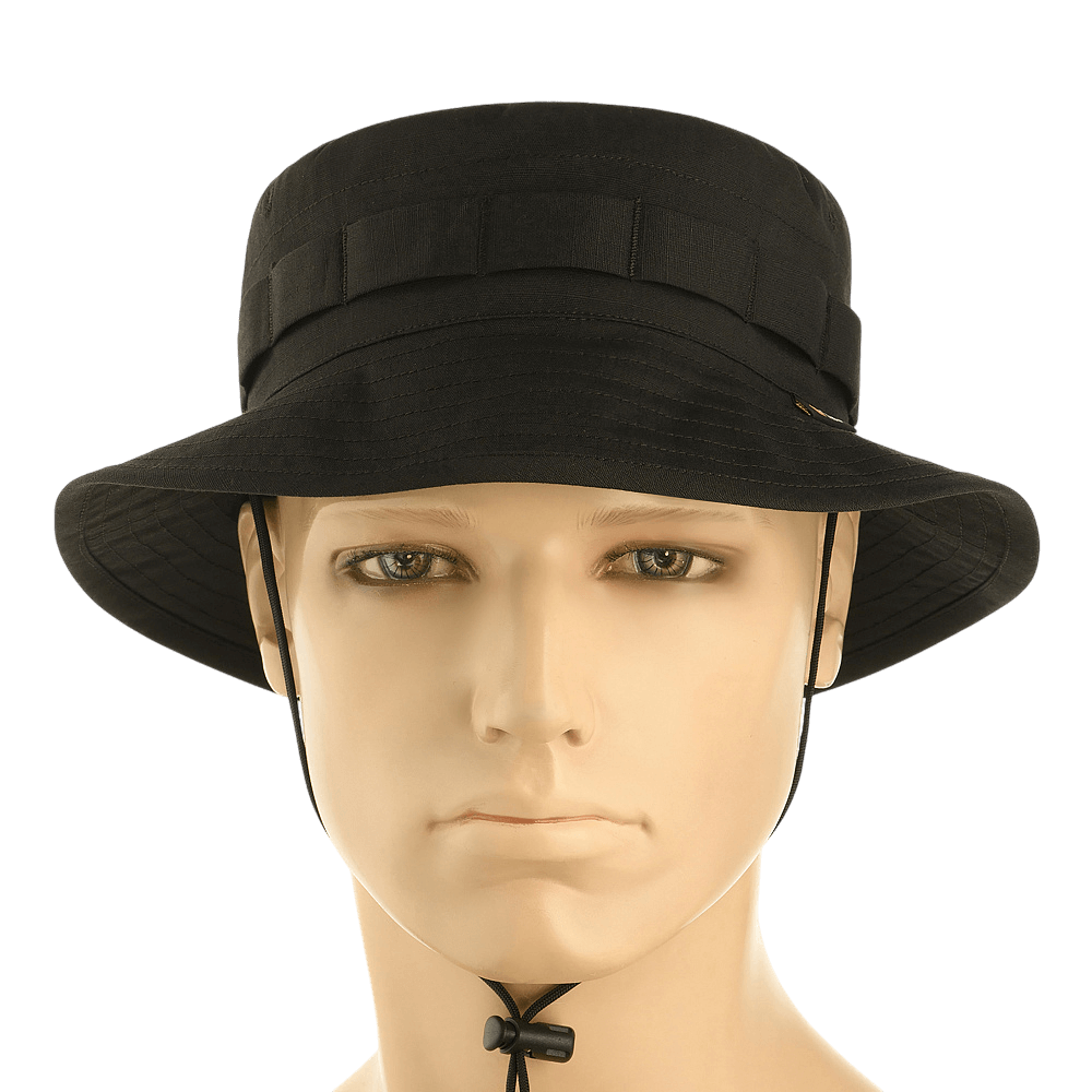 Sort M-Tac Panama Rip-Stop army-hat med semi-stiv skygge og ventilationshuller.