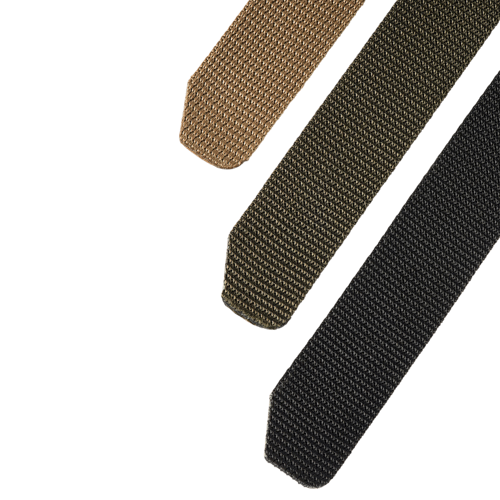 M-Tac Kompressionsrem nylon bæltetilbehør i tre farver til vandreture og taktisk brug.