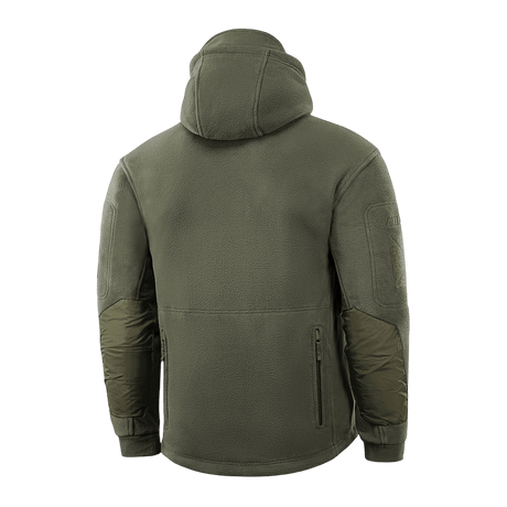 M-Tac Division Gen.II Windblock Fleecejakke set bagfra, ideel til varme og vindbeskyttelse i køligt vejr.