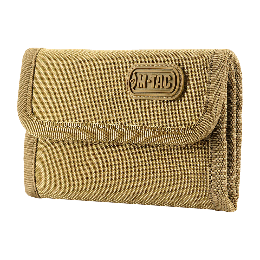 M-Tac Pung Elite Gen.II i slidstærkt Cordura 500D med YKK lynlåse og stilfuldt M-Tac logo, ideel til kontanter, kort og dokumenter.