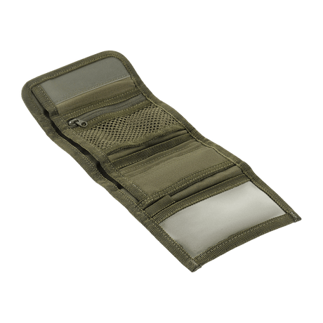 M-Tac Pung Elite Gen.II kestävästä Cordura 500D:stä, useilla lokeroilla ja YKK-vetoketjuilla, sopii seteleille ja korteille.