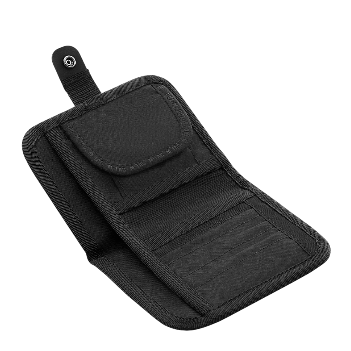 M-Tac Pung med Patch Panel Elite Large åben sort pung med kortlommer