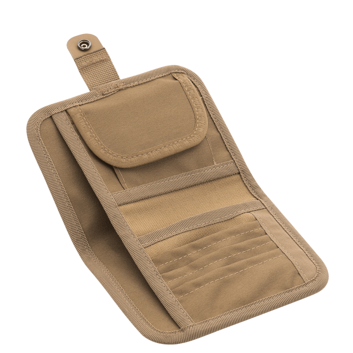 M-Tac Pung med Patch Panel Elite Large i 1000D CORDURA® med rum til kort og sedler samt velcro-lukning, beige farve