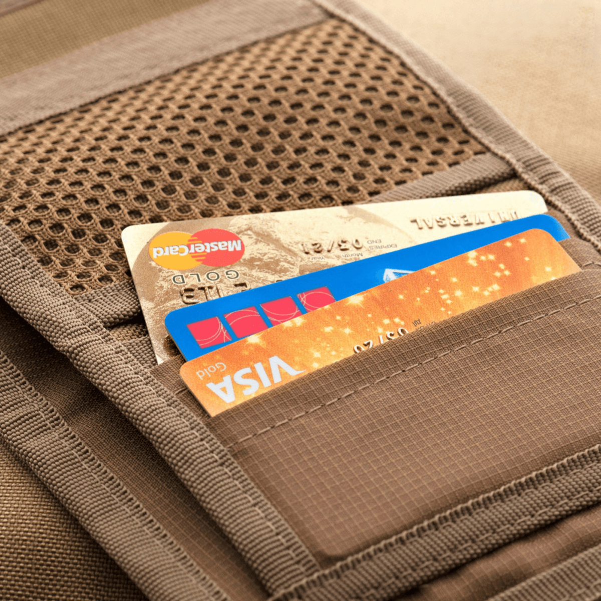 M-Tac Pung med Patch Panel Elite med kreditkortplads i robust CORDURA® materiale