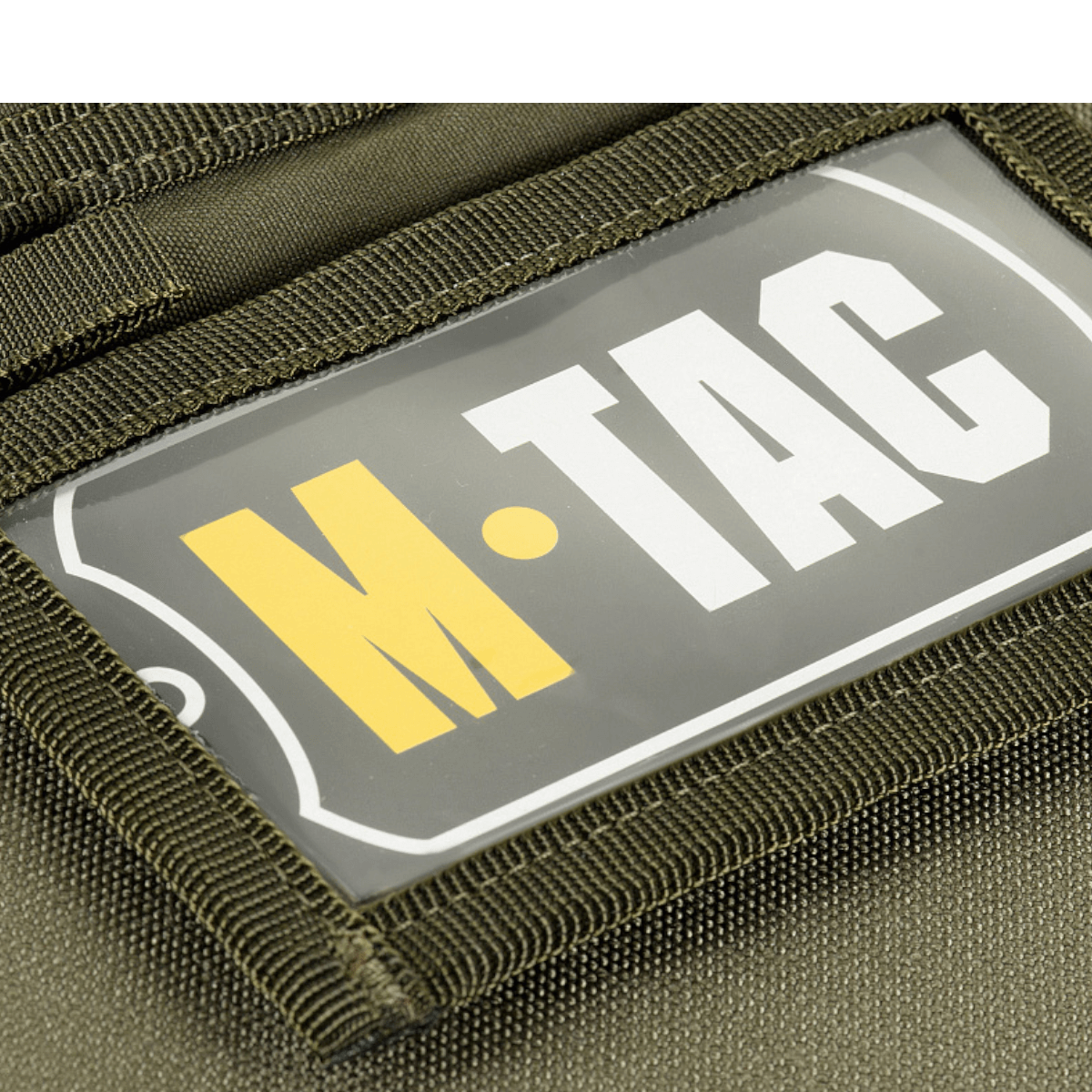 Nærbillede af M-Tac Pung med Patch Panel Elite Gen. II med slidstærkt materiale og velcro panel.