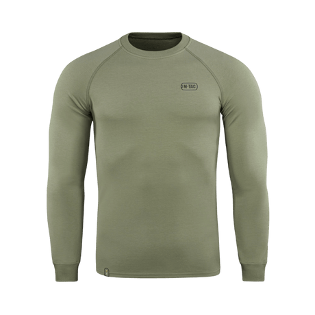M-Tac Raglan Athlete -oliivinvihreä, mukava college raglanhihoilla, sopii urheiluun ja arkeen. 95% puuvillaa, 5% elastaania.