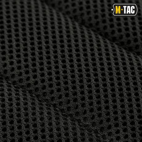 M-Tac Buckler Taske Elite mustan Cordura-kankaan yksityiskohta.