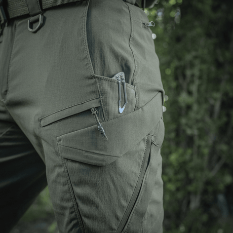 M-Tac Aggressor Summer Flex Shorts - letvægts-taktiske shorts med funktionelle lommer og justerbar talje i Flex Rip-Stop stof.