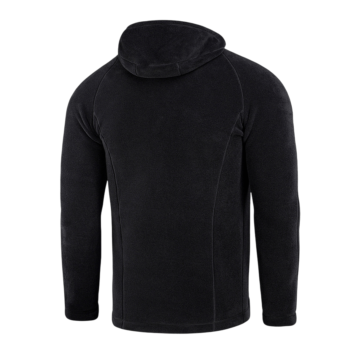 Bagside af M-Tac Sprint Fleece Sweatshirt Polartec i sort, designet til komfort med Polartec 200 Series fleece.