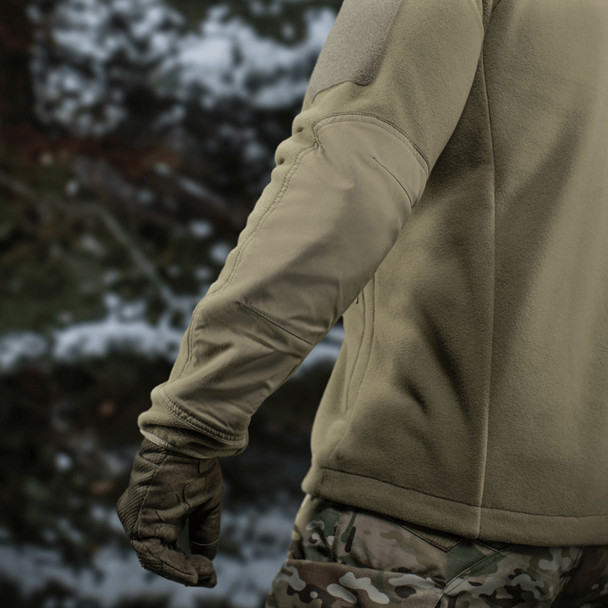 M-Tac Combat Fleece Polartec Jakke til taktisk brug med varme og slidstærke materialer, perfekt til udendørsaktiviteter