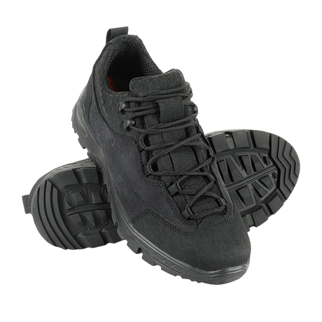 M-Tac Tactical Sneakers Patrol R Vent i slidstærkt læder og åndbart 3D-mesh, ideelle til trekking og outdoor-aktiviteter.