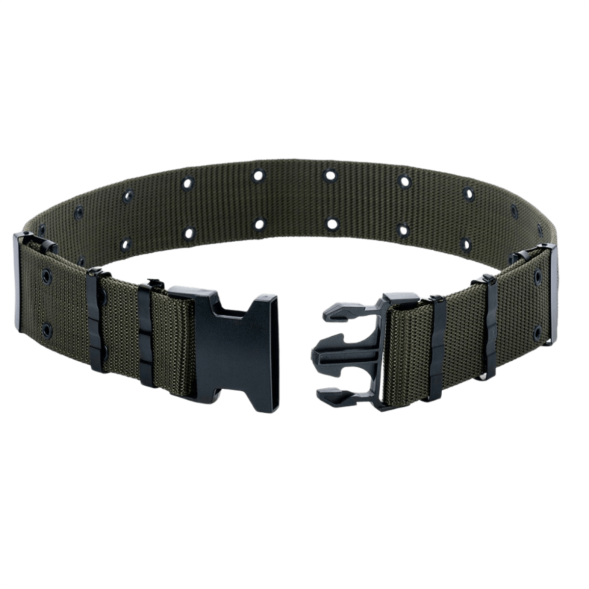 M-Tac Pistolbælte, nylonbælte med plastikspænde inspireret af BSS/A.L.I.C.E., taktisk brug, 1980'ernes militærstil, 5,5 cm bredt