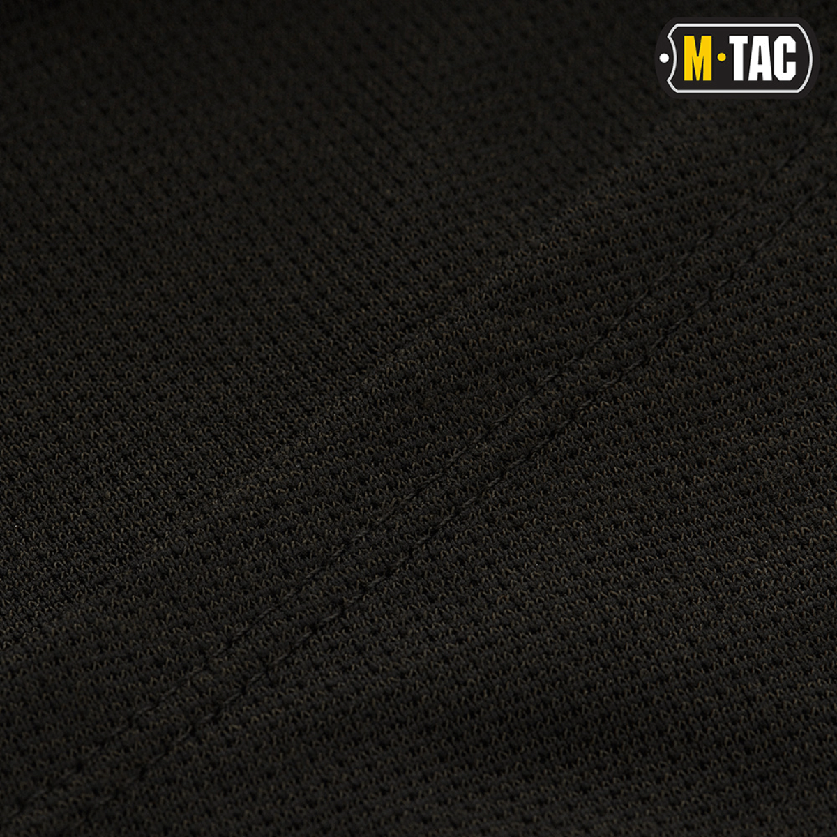 Detalje af polartec® power dry stof fra M-Tac Sweater-Ninja-Balaclava Premium med flade sømme for komfort.