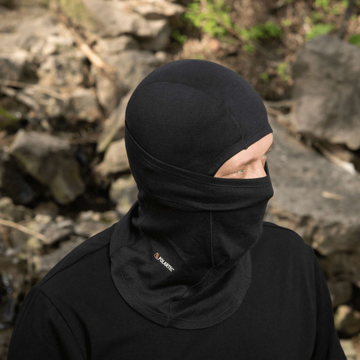 M-Tac Sweater-Ninja-Balaclava Premium lavet af Polartec® Power Dry, beskytter ansigtet og hovedet i varme miljøer.