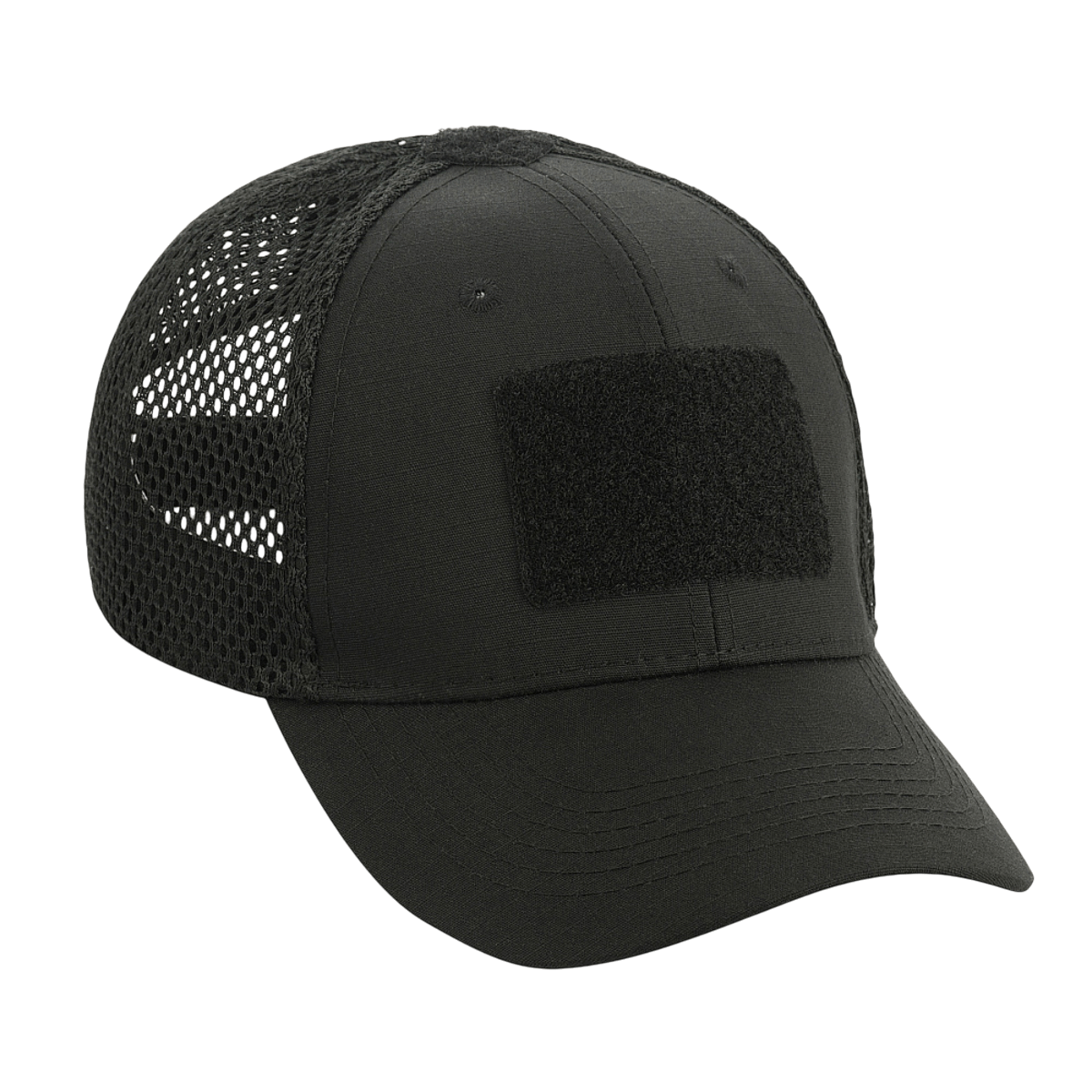 M-Tac Mesh Flex Ripstop Baseball Cap med Velcro, åndbar kasket, taktik og sommerklare mesh-paneler, justerbar pasform.